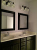 Master bathroom twin sinks